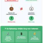 infographic ongelijkheid gezondsheidszorg o pbasis van huidskleur en etniciteit